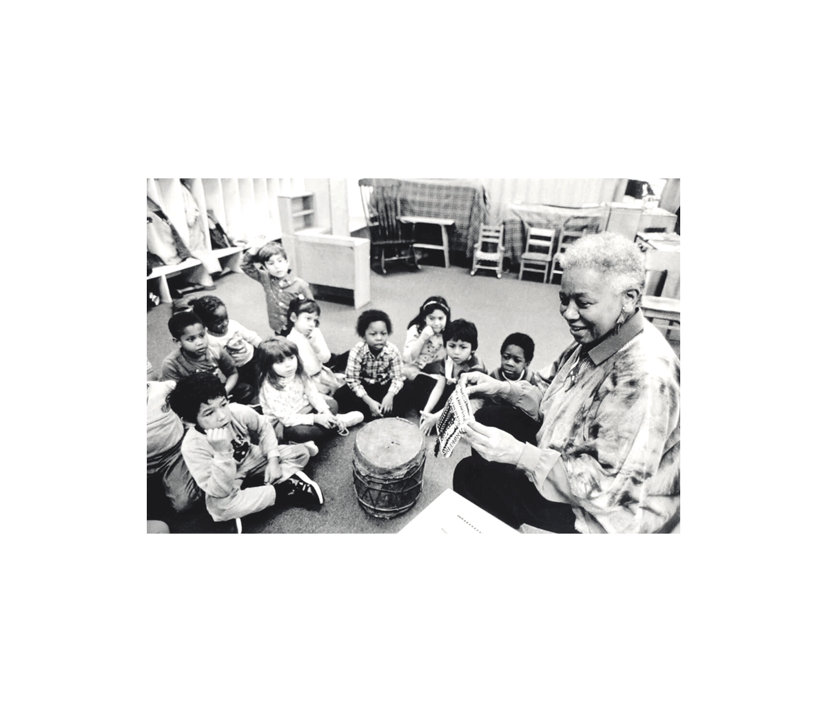 Ella Jenkins in class